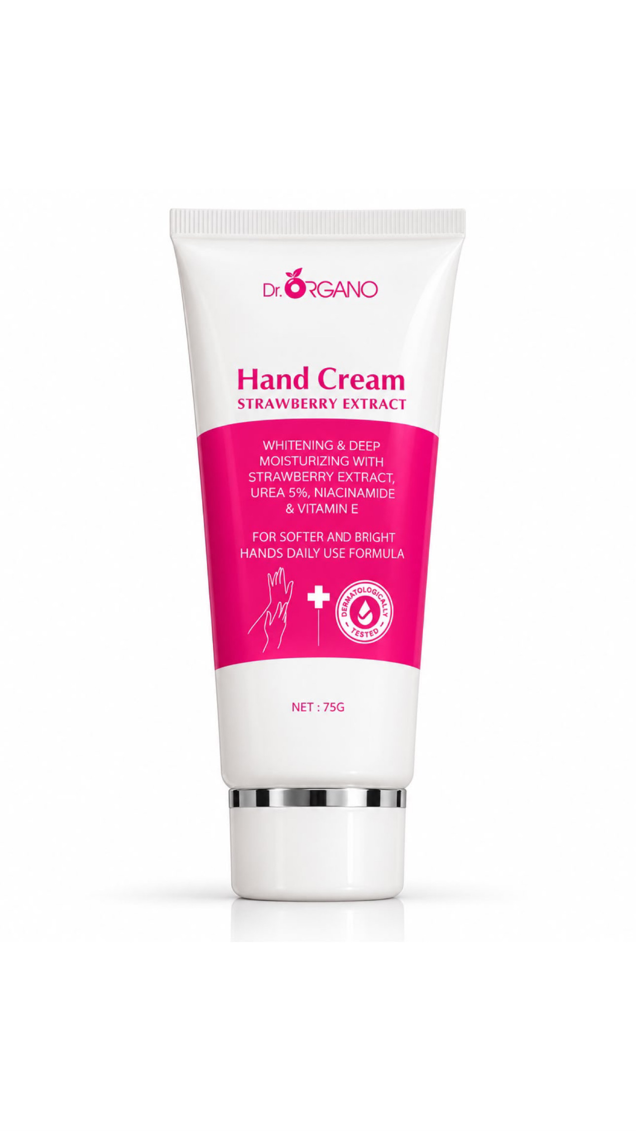 DR. ORGANO HAND CREAM STRAWBERRY EXTRACT 75g دكتور أورگانو كريم للعناية باليدين