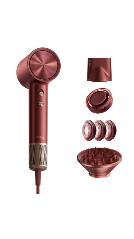 LAIFEN SWIFT 4 HIGH-SPEED HAIR DRYER - Burgundy لايفن شسوار متطور مصفف ومجفف للشعر بتقنية عالية السرعة باللون البرغندي