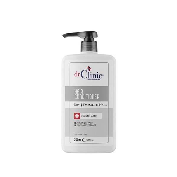 DR.CLINIC Hair Conditioner for Dry & Damaged 700ml  دكتور كلينيك بلسم للعناية بالشعر الجاف والتالف يرطب الشعر ويعزز نعومته