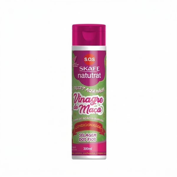 SKAFE Natutrat S.O.S Vinegar de Maca Conditioner 300ml سكافي بلسم خل التفاح يوازن حموضة الشعر، يقلل التجعد، ويمنح نعومة