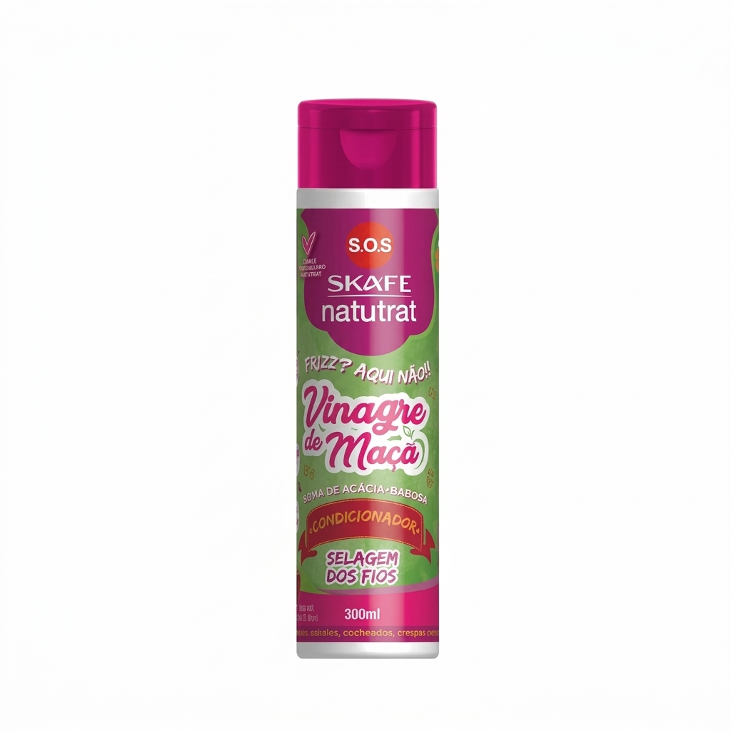 SKAFE Natutrat S.O.S Vinegar de Maca Conditioner 300ml سكافي بلسم خل التفاح يوازن حموضة الشعر، يقلل التجعد، ويمنح نعومة