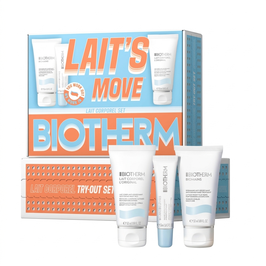 BIOTHERM LAIT'S MOVE Body Care Set 3-PCS بايوثيرم مجموعة عناية بالجسم