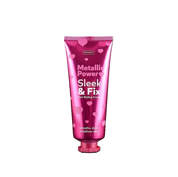 SENCE BEAUTY Metallic Power Sleek & Fix Hair Styling Cream 150ml سينس بيوتي كريم تصفيف الشعر