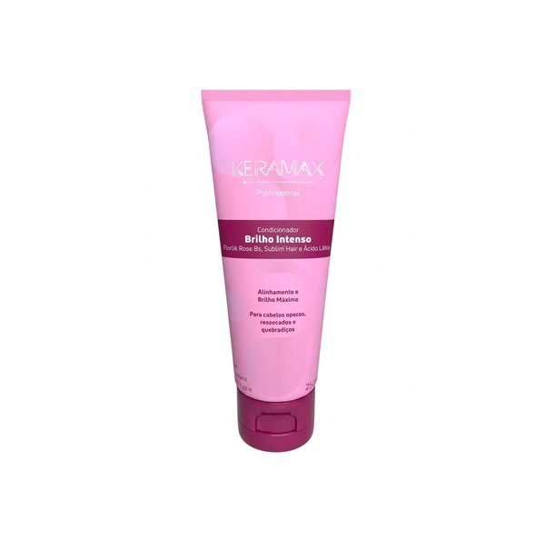 KERAMAX PROFESSIONAL Brilho Intenso 250ml كيراماكس بلسم يغذي الشعر ويصلح التلف ويقلل الجفاف
