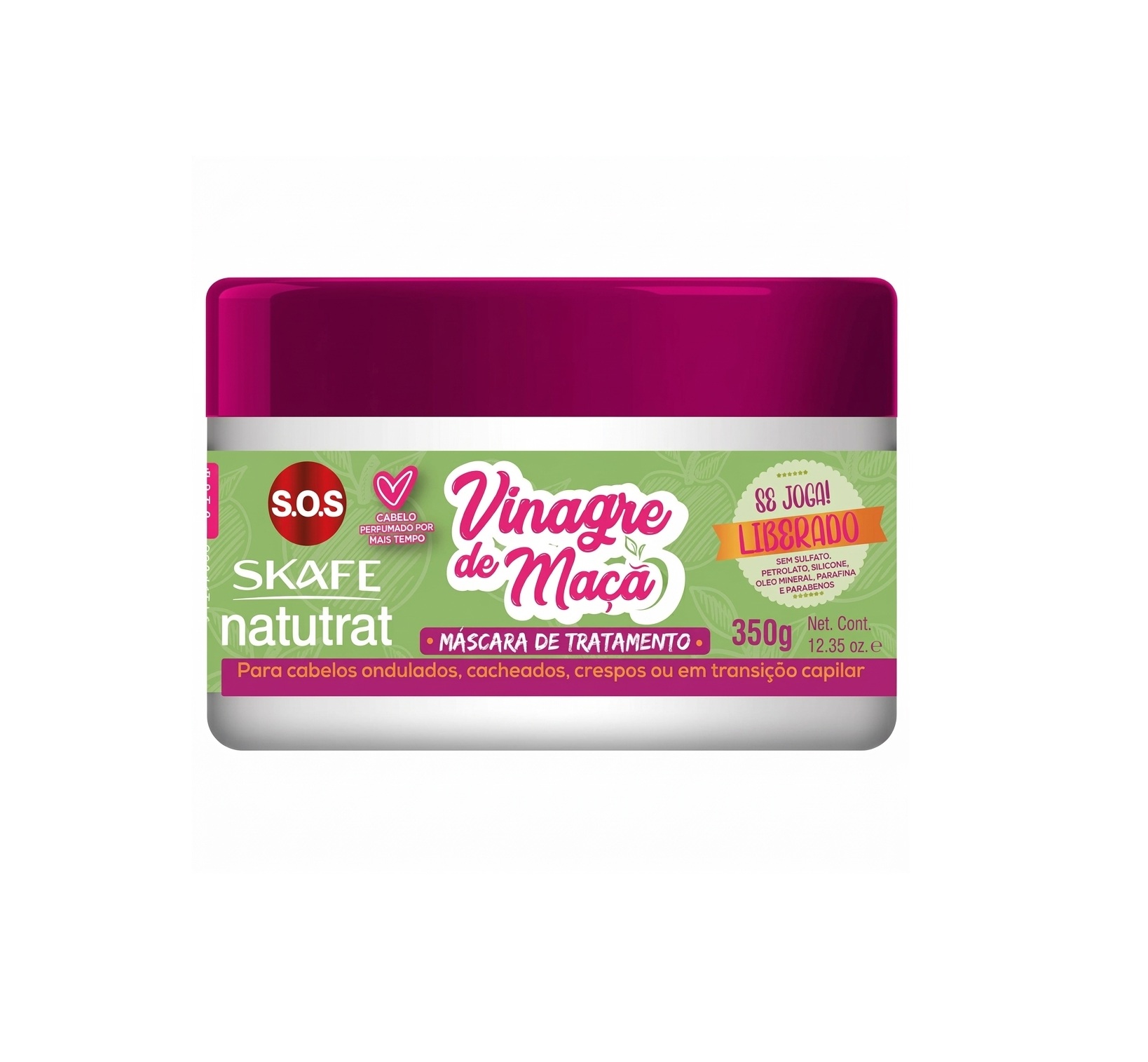 SKAFE S.O.S Natutrat Vinagre De Maca Mascara De Tratamento 350g سكافي ماسك مكثف للشعر الجاف والمتقصف