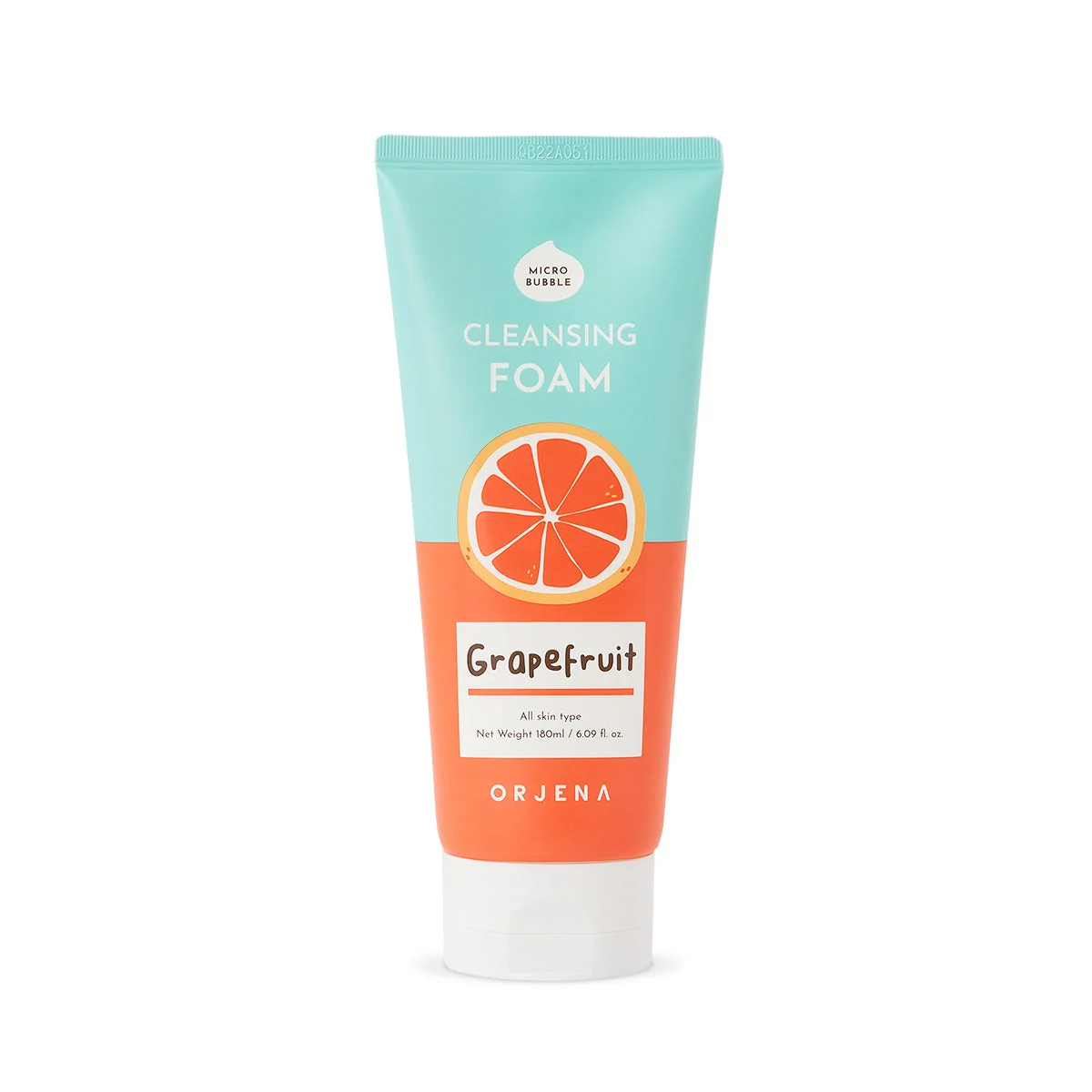 ORJENA Smile Day Cleansing Foam 180ml - Grapefruit اورجينا غسول رغوي يرطب البشرة ويعزز اشراقتها غني بخلاصة الجريب فروت
