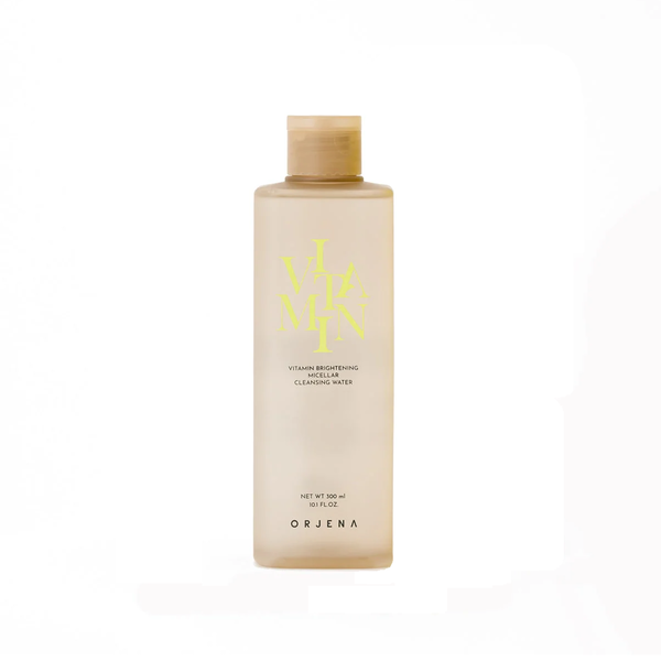 ORJENA Vitamin Brightening Micellar Cleansing Water 300ml  اورجينا ميسيلار مزيل مكياج يرطب ويعزز اشراقة البشرة غني بالنياسيناميد
