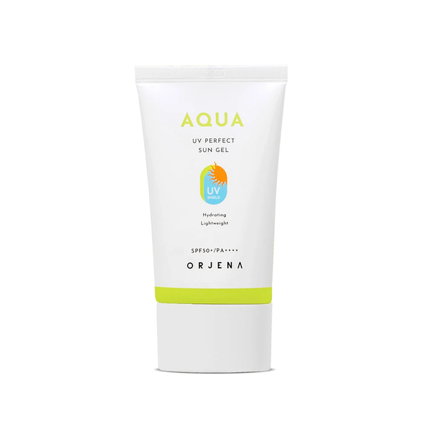 ORJENA Aqua UV Perfect Sun Gel SPF50+ PA++++ 50ml  اورجينا جل واقي من اشعة الشمس يرطب البشرة ويقوي حاجزها