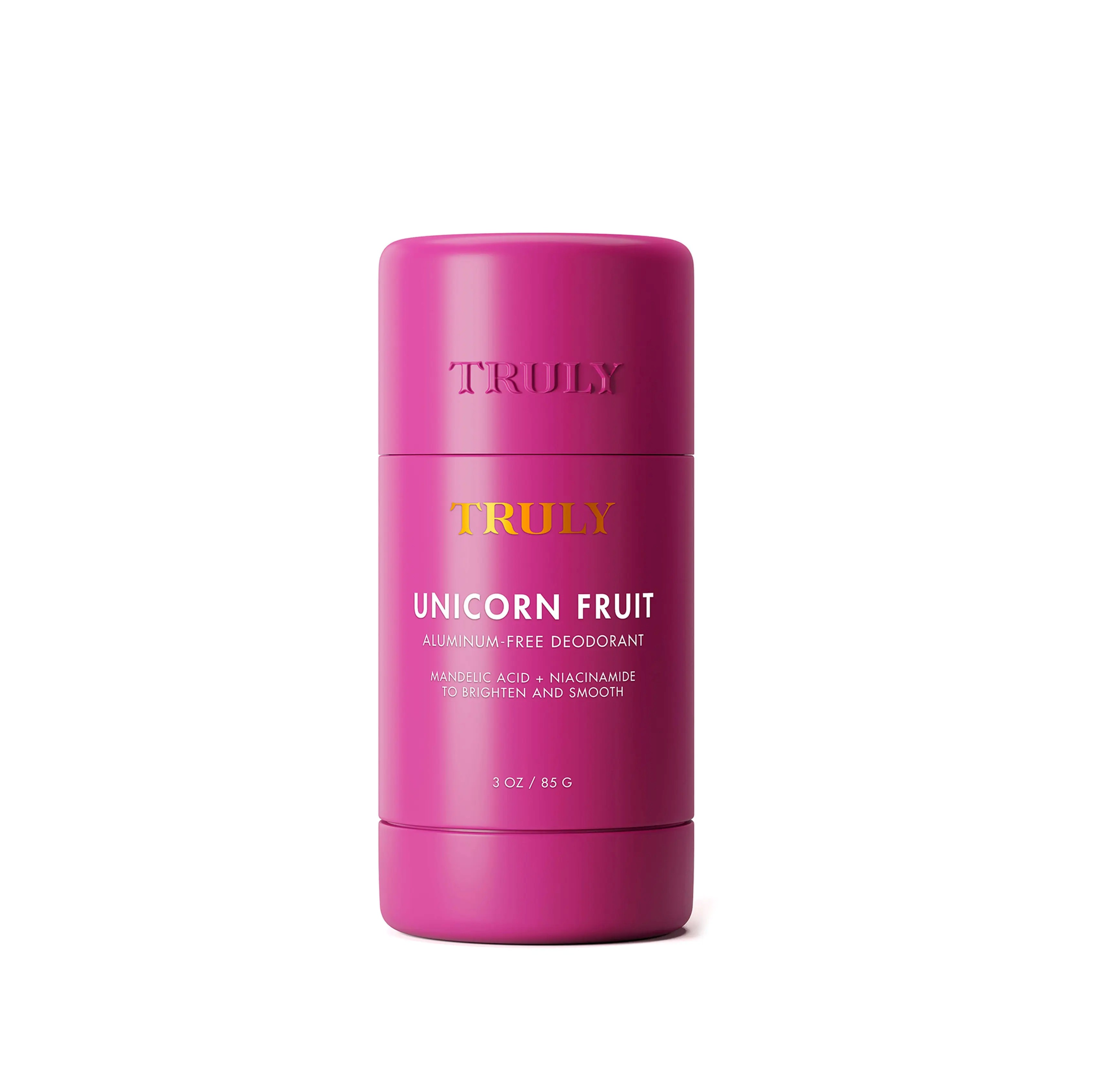 TRULY Unicorn Fruit Aluminum-Free Deodorant 85g  ترولي مزيل تعرق خالي من الالمنيوم غني بحمض الماندليك والنياسيناميد 