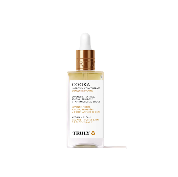 TRULY Cooka Concentrate Ingrown Serum 20ml  ترولي سيروم مركز للعناية بالبشرة المعرضة لظهور الشعر النامي تحت الجلد والاحمرار والتهيج
