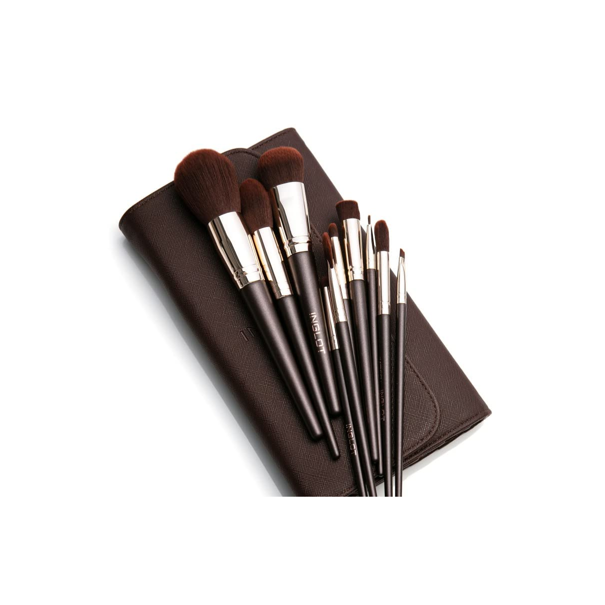 INGLOT Inglot Brush Set in Chocolate Case  انجلوت مجموعة فرش مكياج 