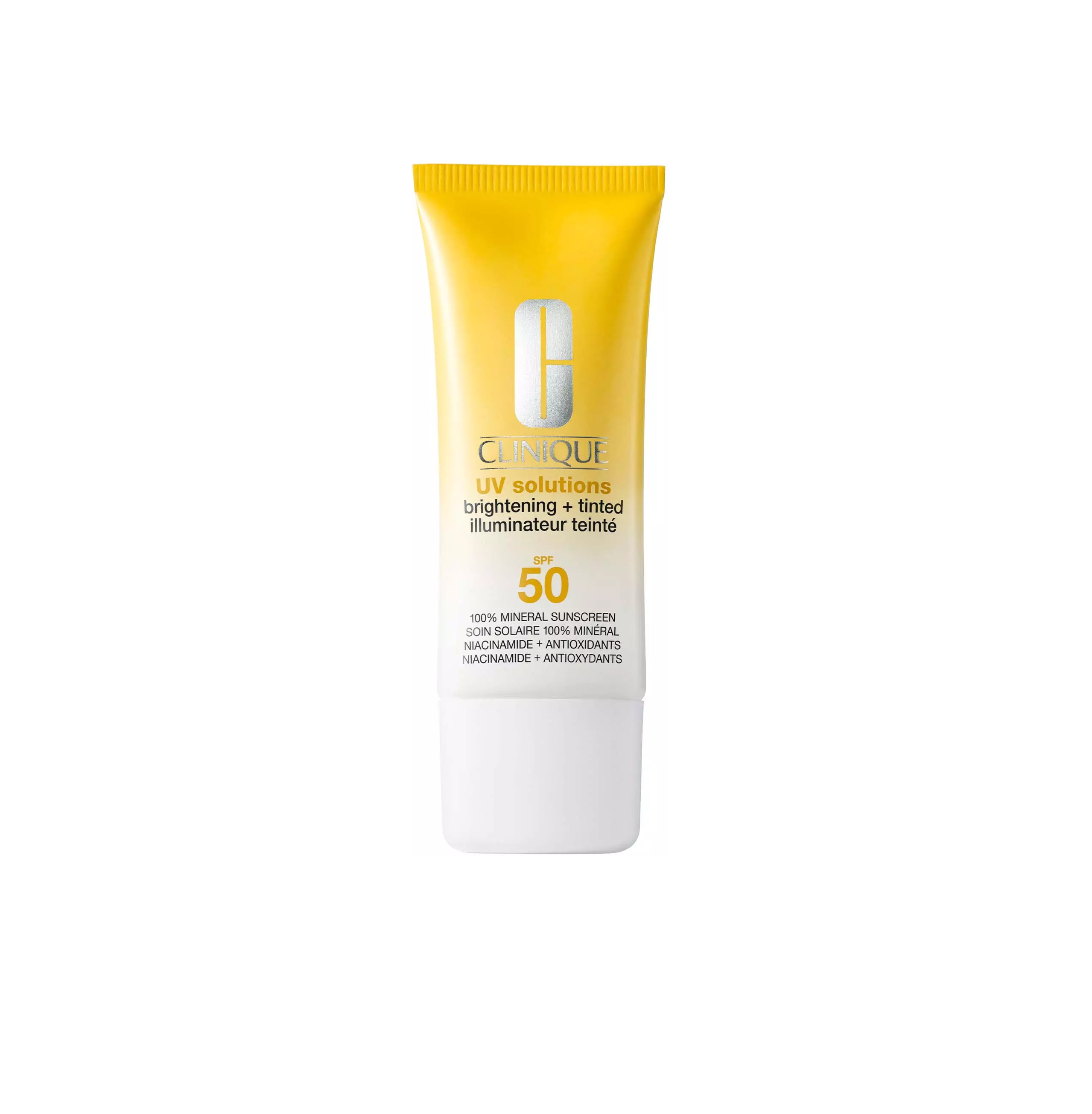 CLINIQUE UV Solution Brightening + Tinted SPF 50 40ml - Medium كلنك واقي من اشعة الشمس ملوّن بمعامل SPF50 يفتح البشرة ويقلل البقع