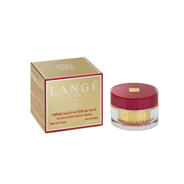LANGE Algo-Active Night Cream 50ml  لانجي كريم ليلي يرطب البشرة وينعم مظهر الخطوط الدقيقة غني بمستخلص الطحالب الحمراء وحمض الهيالورونيك