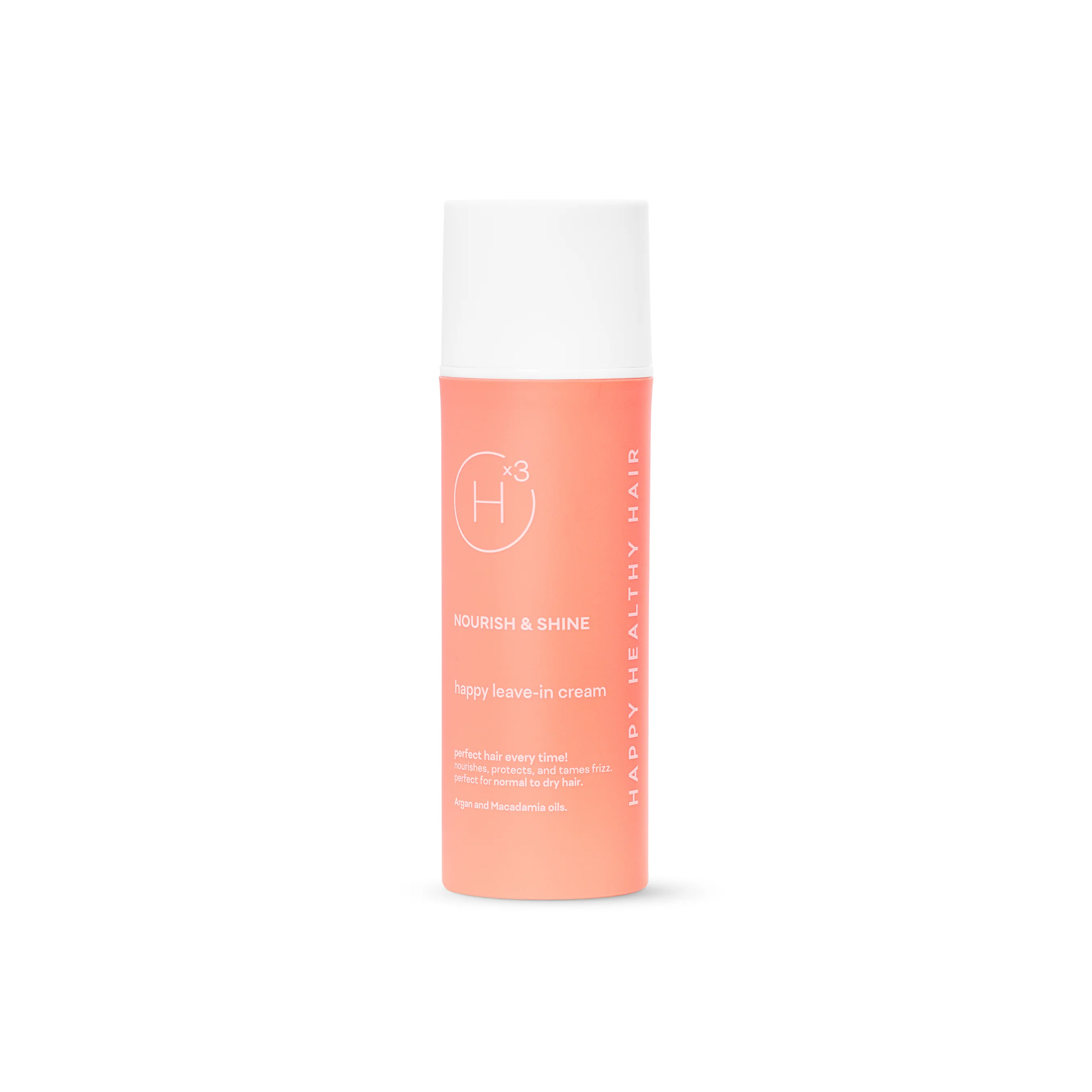 HX3 Happy Mask Nourish & Shine Argan and Macadamia oils 150ml ليف ان كريم يرطب الشعر ويغذيه ويمنحه نعومة ولمعان غني بزيت الأرغان وزيت المكاديميا