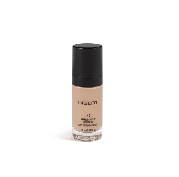 INGLOT HD Perfect Coverup Foundation 30ml  انجلوت كريم اساس سائل يمنح البشرة تغطية تدوم طويلًا