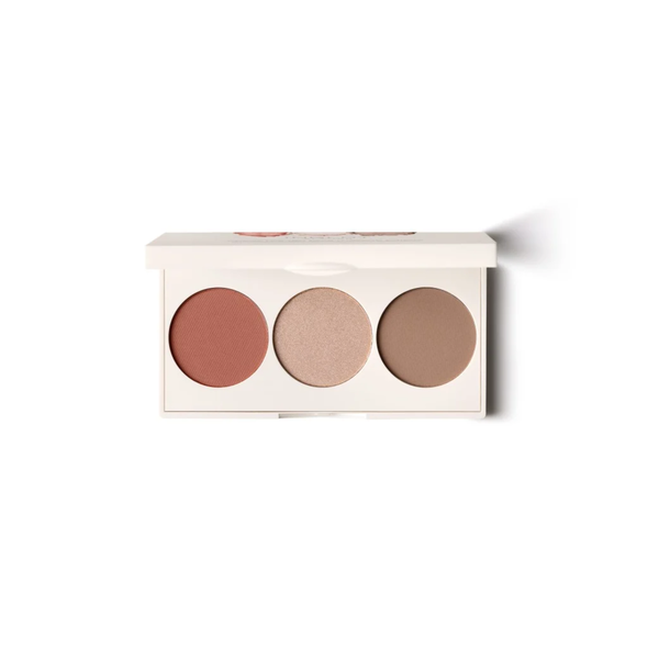 INGLOT PLAYINN Face Makeup Palette - GLOW ON POINT  انجلوت باليت متكامل يتضمن اضاءة وبرونزر واحمر خدود
