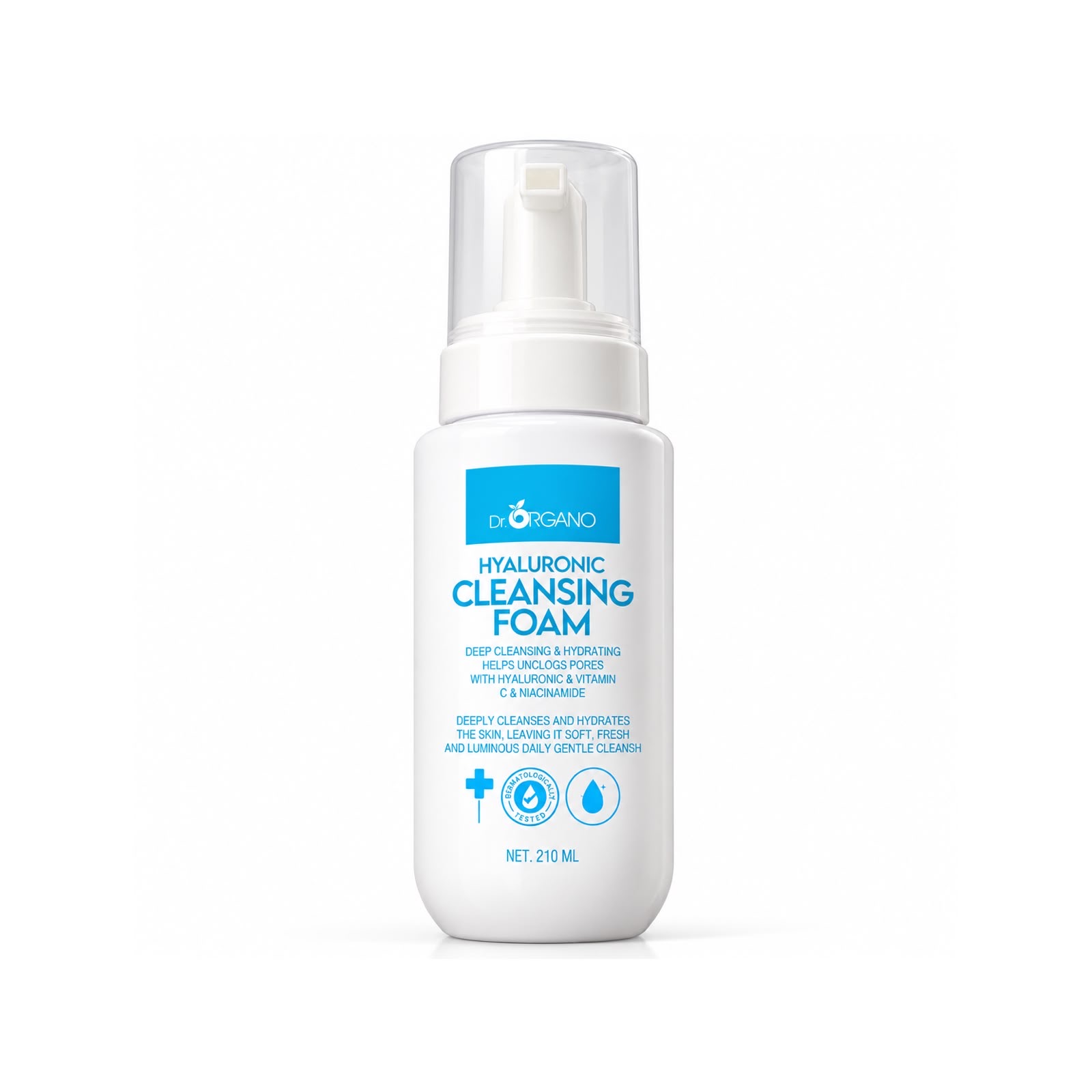 DR. ORGANO HYALURONIC CLEANSING FOAM 210ml دكتور أورگانو غسول رغوي منظف للبشرة 