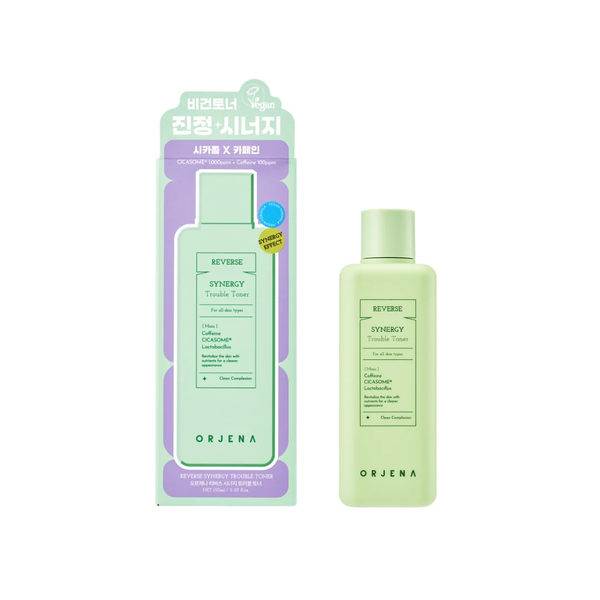 ORJENA Reverse Synergy Trouble Toner 150ml  اورجينا تونر السنتيلا يرطب ويهدئ البشرة الحساسة ويقلل مظهر الاحمرار
