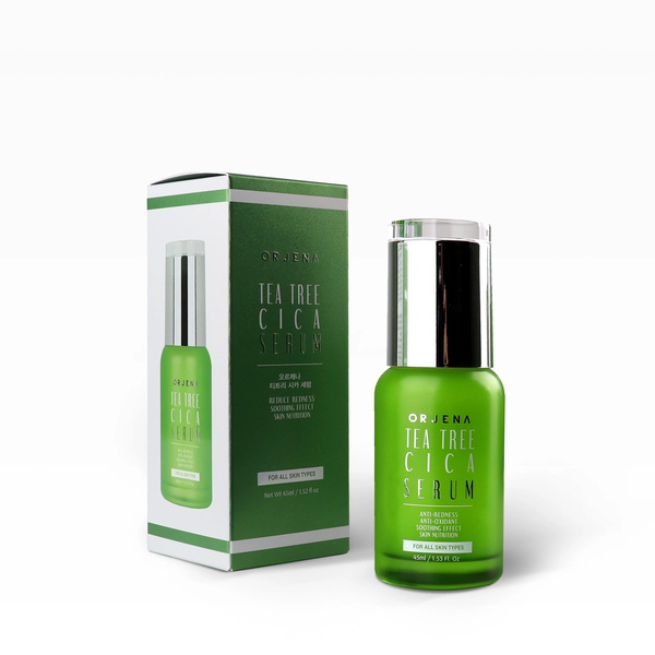 ORJENA Tea Tree Cica Serum 45ml  اورجينا سيروم مركز للعناية بالبشرة الحساسة يرطب ويهدئ الاحمرار ويحسن التوازن
