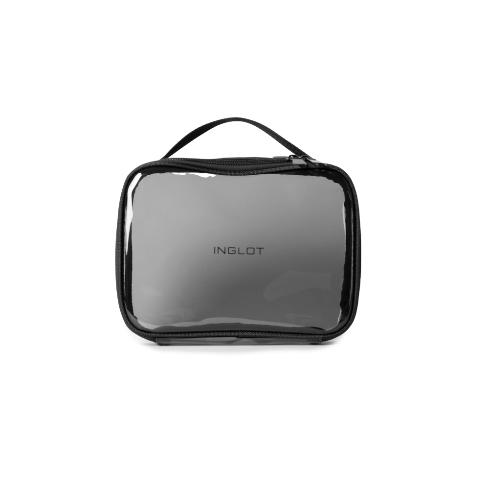 INGLOT TRAVEL MAKEUP BAG BLACK - BIG انجلوت حقيبة مكياج شفافة باللون الاسود