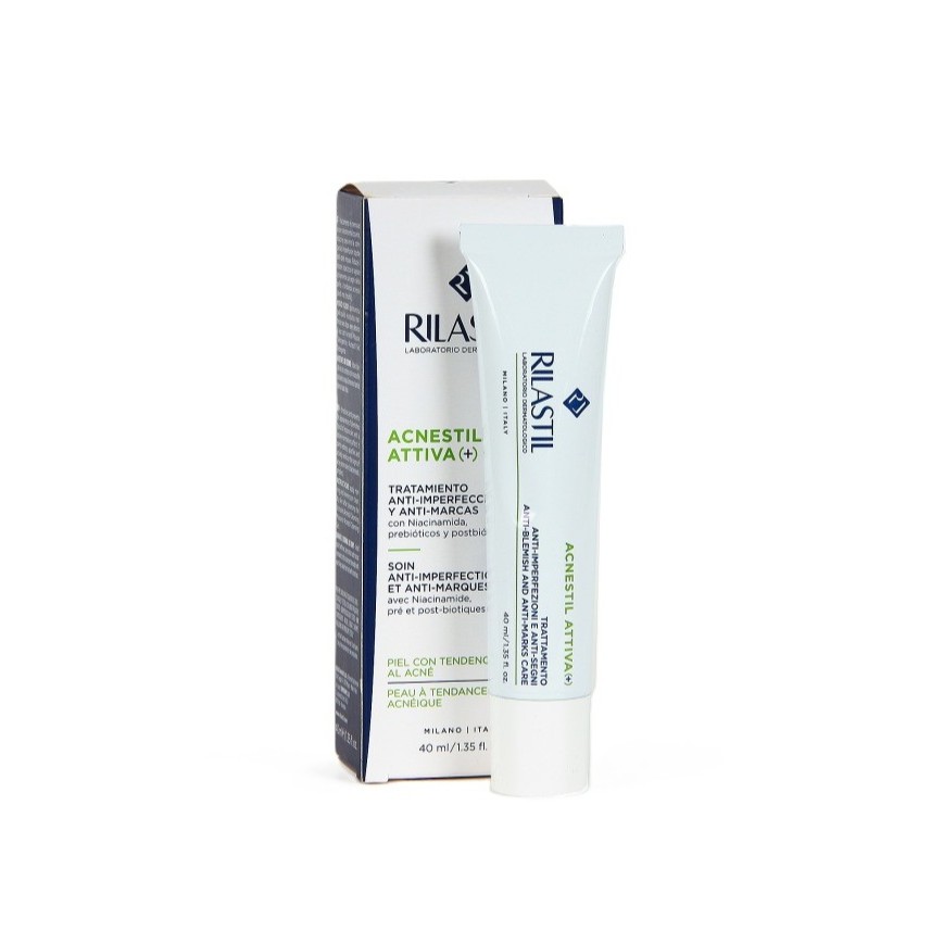 RILASTIL Acnestil Attiva (+) Tratamiento Anti-Imperfecciones Y Anti-Marcas 40ml كريم يساعد تنظيم إفراز الدهون وتقليل ظهور الحبوب والرؤوس السوداء